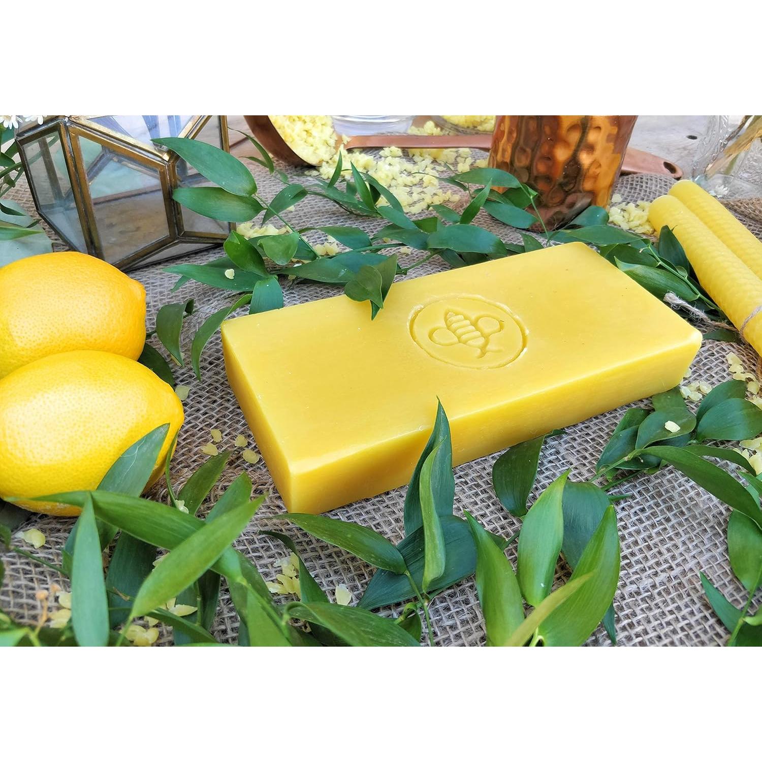 Bloque de Cera de Abeja 100% Natural - 0.45 kg - Grado Cosmético