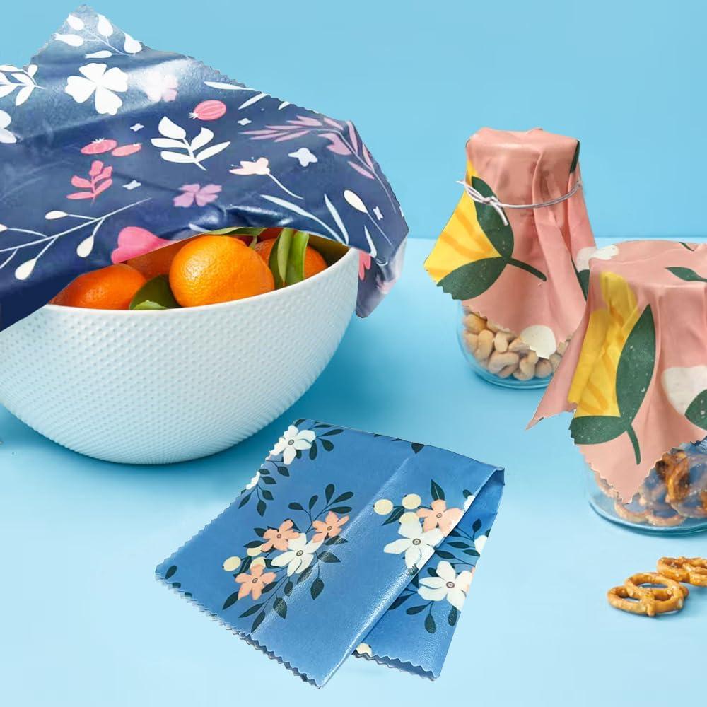 Envolturas de Cera de Abeja EcoHMVerve 9 Piezas Reutilizables