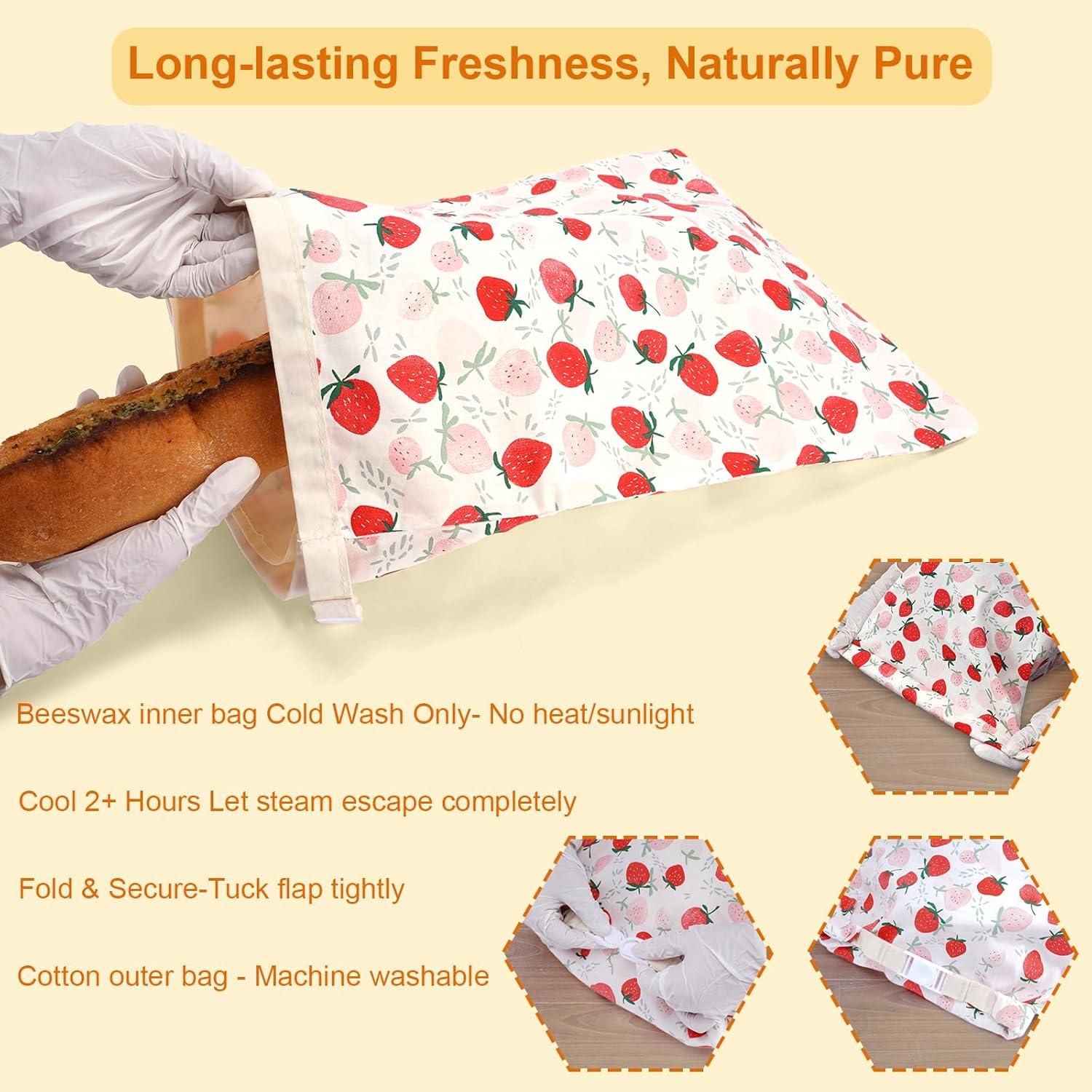 Bolsas de Cera de Abeja HMAZAE para Pan Casero - 2 Unidades