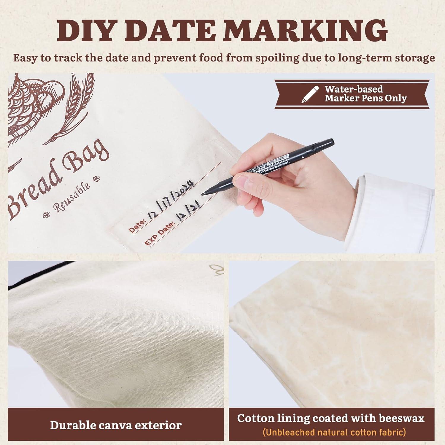 Bolsas de Pan de Cera de Abeja Puricon 2 Unidades 31.5x42 cm