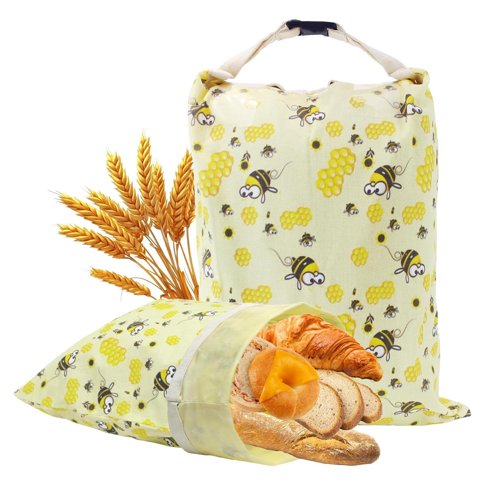 2 Bolsas de Pan de Cera de Abeja HelixTrim 43 cm Reutilizables