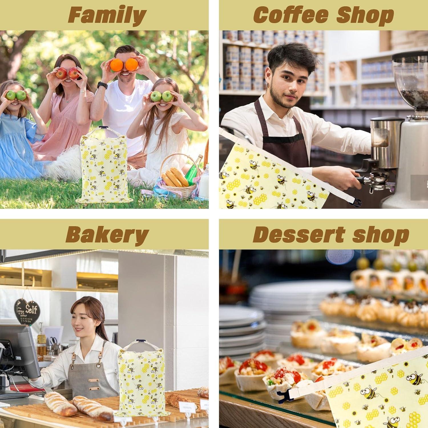 2 Bolsas de Pan de Cera de Abeja HelixTrim 43 cm Reutilizables