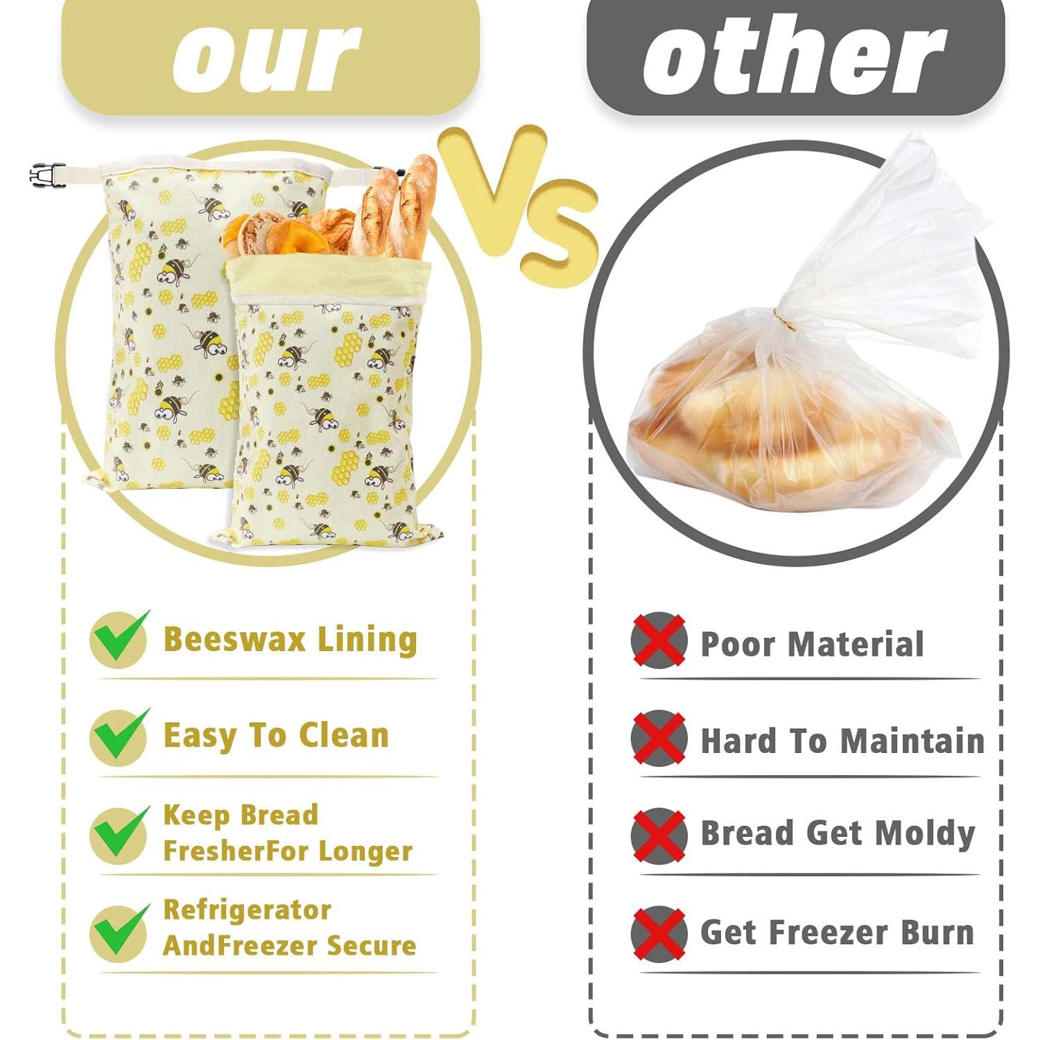 2 Bolsas de Pan de Cera de Abeja HelixTrim 43 cm Reutilizables