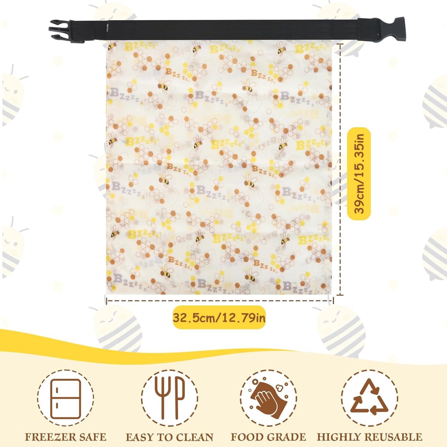 Bolsa de Pan de Cera de Abeja EdenEcho 40x33 cm Reutilizable