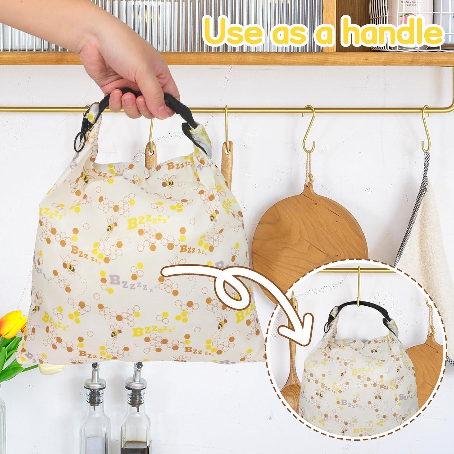 Bolsa de Pan de Cera de Abeja EdenEcho 40x33 cm Reutilizable