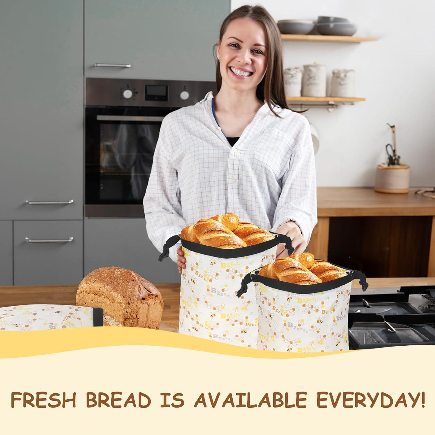 Bolsa de Pan de Cera de Abeja EdenEcho 40x33 cm Reutilizable