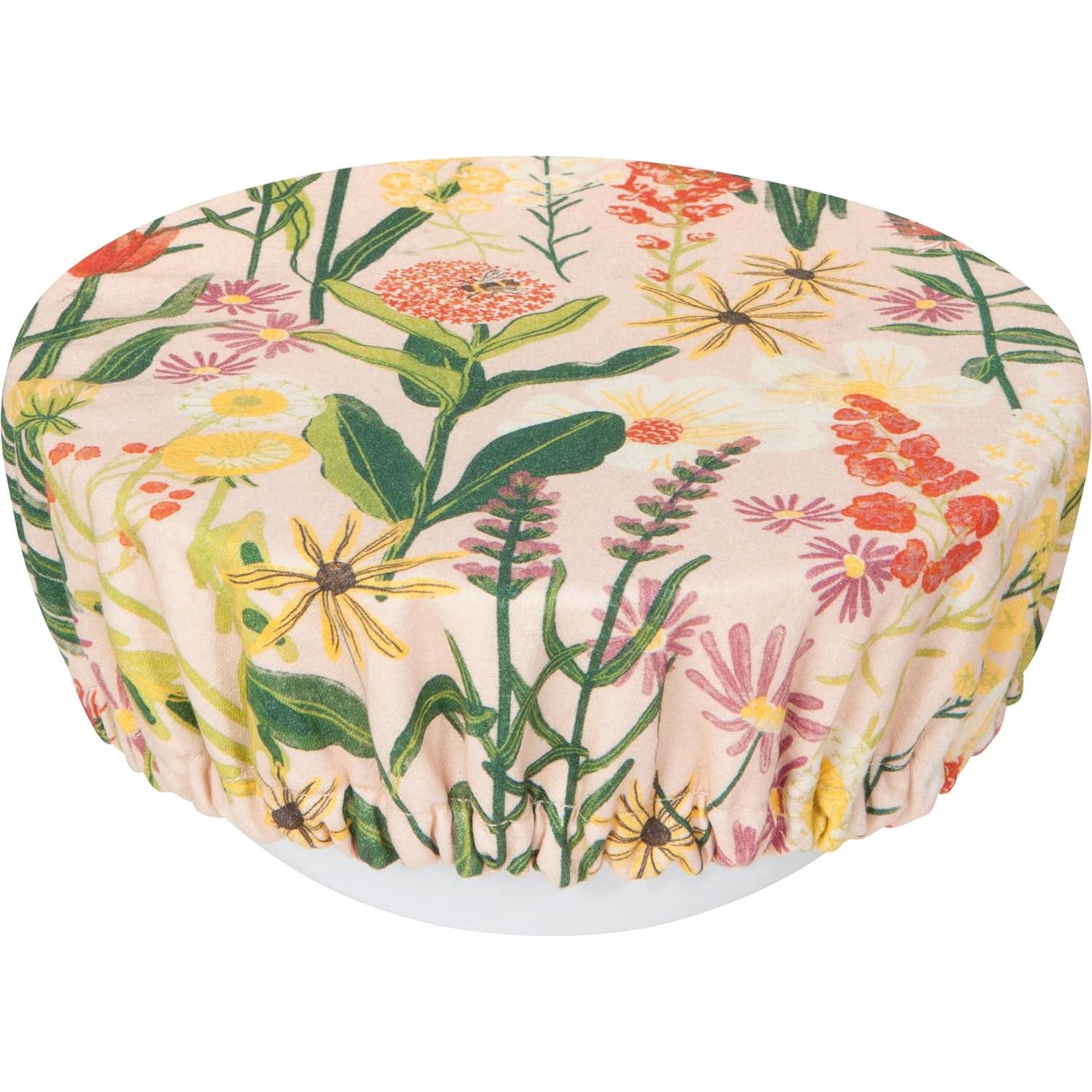 Cubiertas de Tazón Reutilizables Now Designs Abejas y Flores - Set de 2