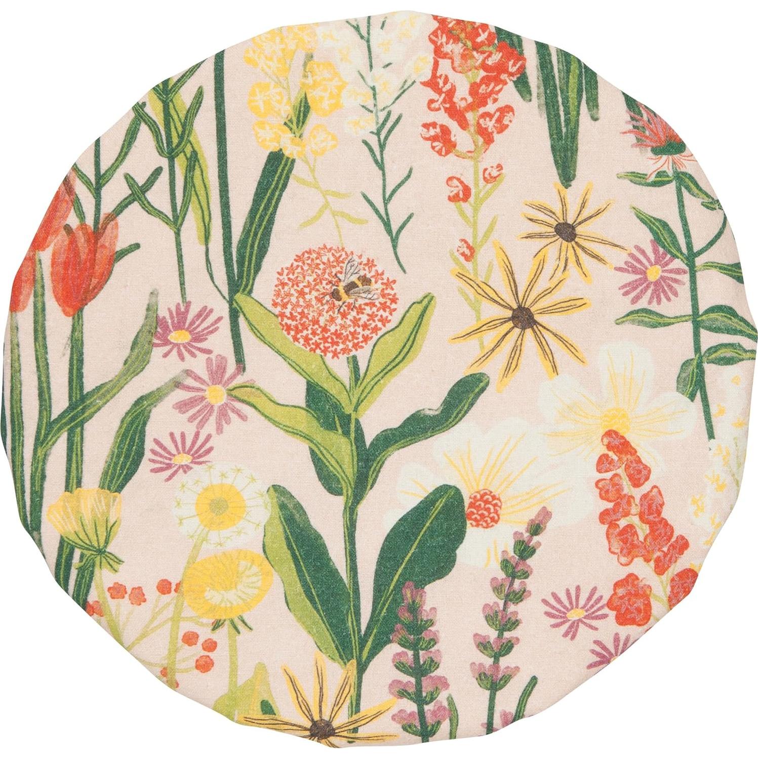 Cubiertas de Tazón Reutilizables Now Designs Abejas y Flores - Set de 2