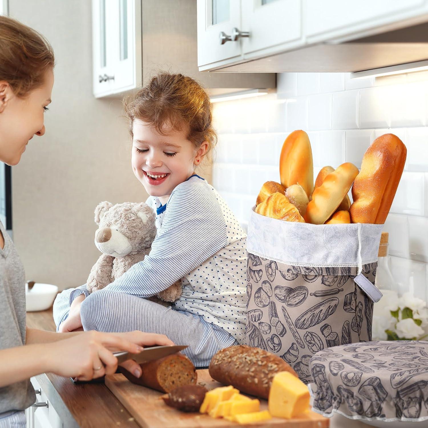 Set de Bolsas de Pan de Cera de Abeja Xuniea 2 Pcs 31.5x41 cm