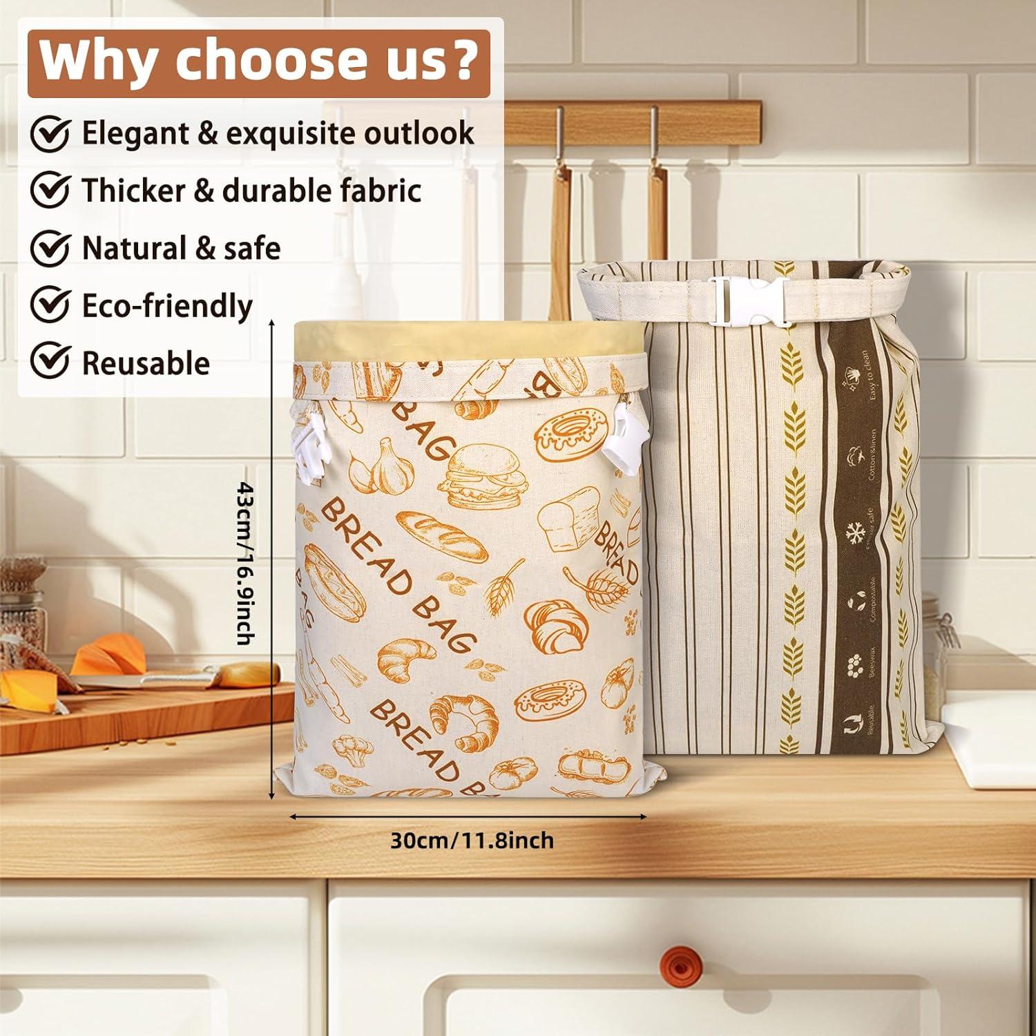 Paquete de 2 Bolsas de Cera de Abeja Essovee - Extra Grande para Pan