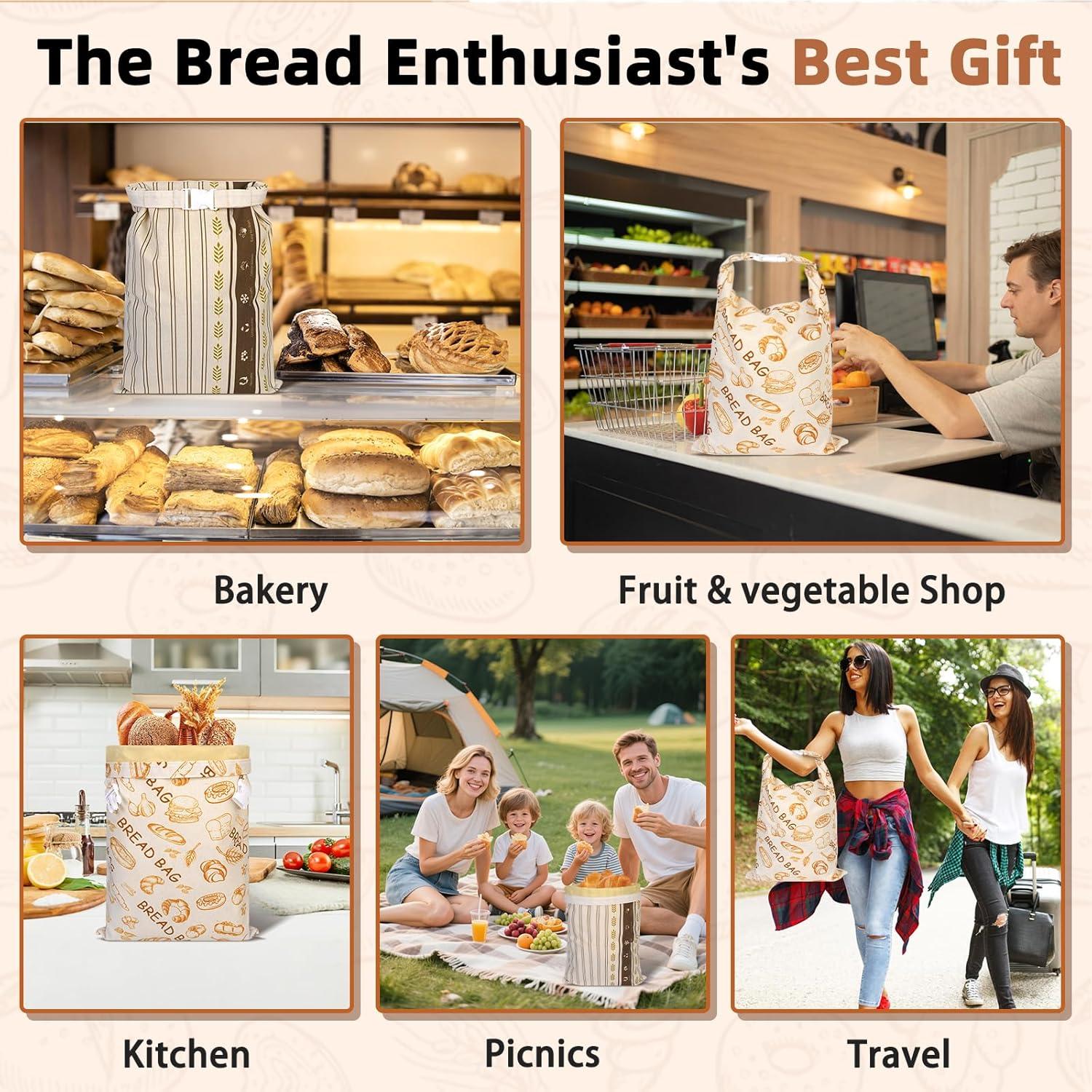 Paquete de 2 Bolsas de Cera de Abeja Essovee - Extra Grande para Pan