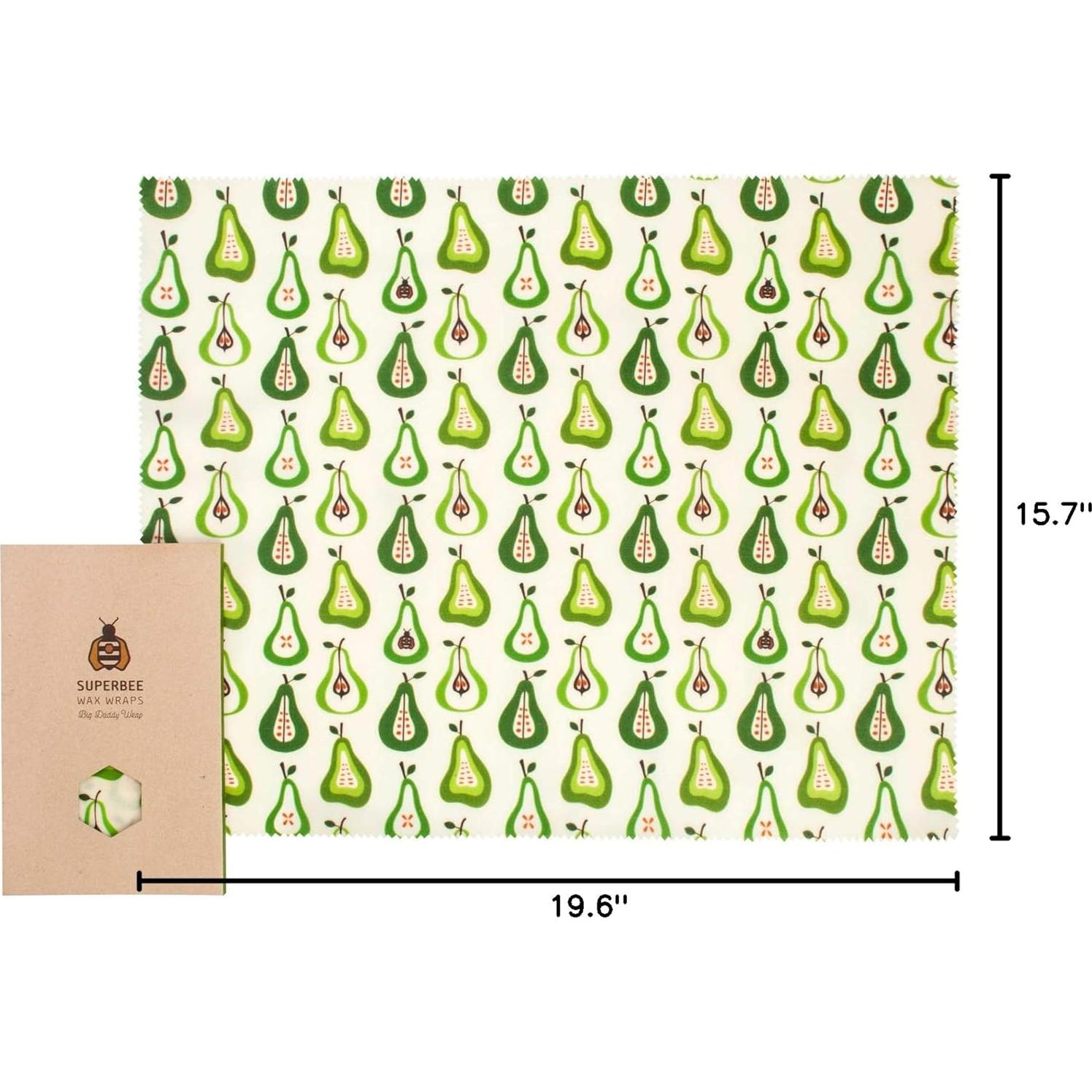 Envoltura de Cera de Abeja SuperBee XXL - Ecológica y Reutilizable
