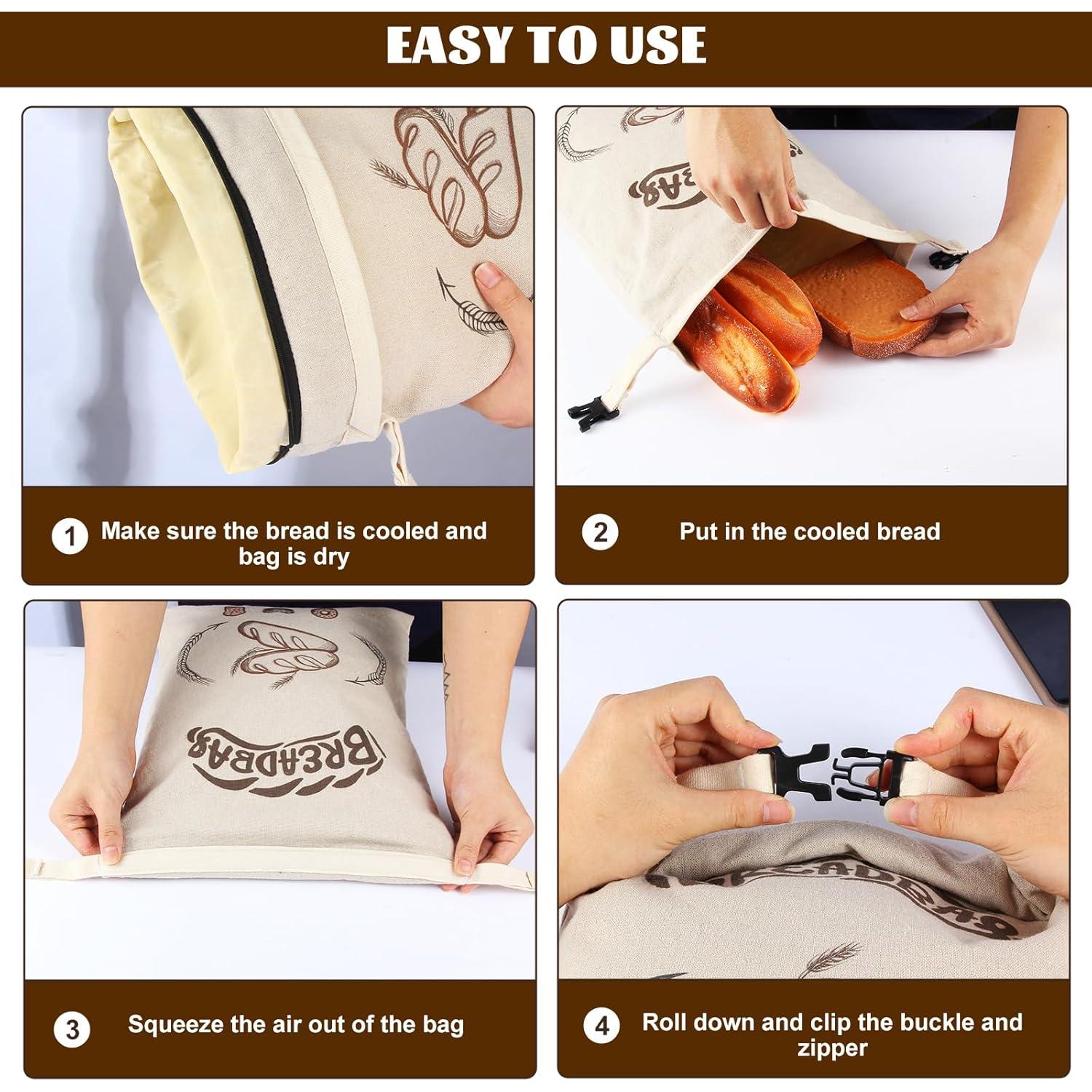 Bolsas de Pan de Cera de Abeja SZSZDQMY - 43x33 cm - 2 Unidades