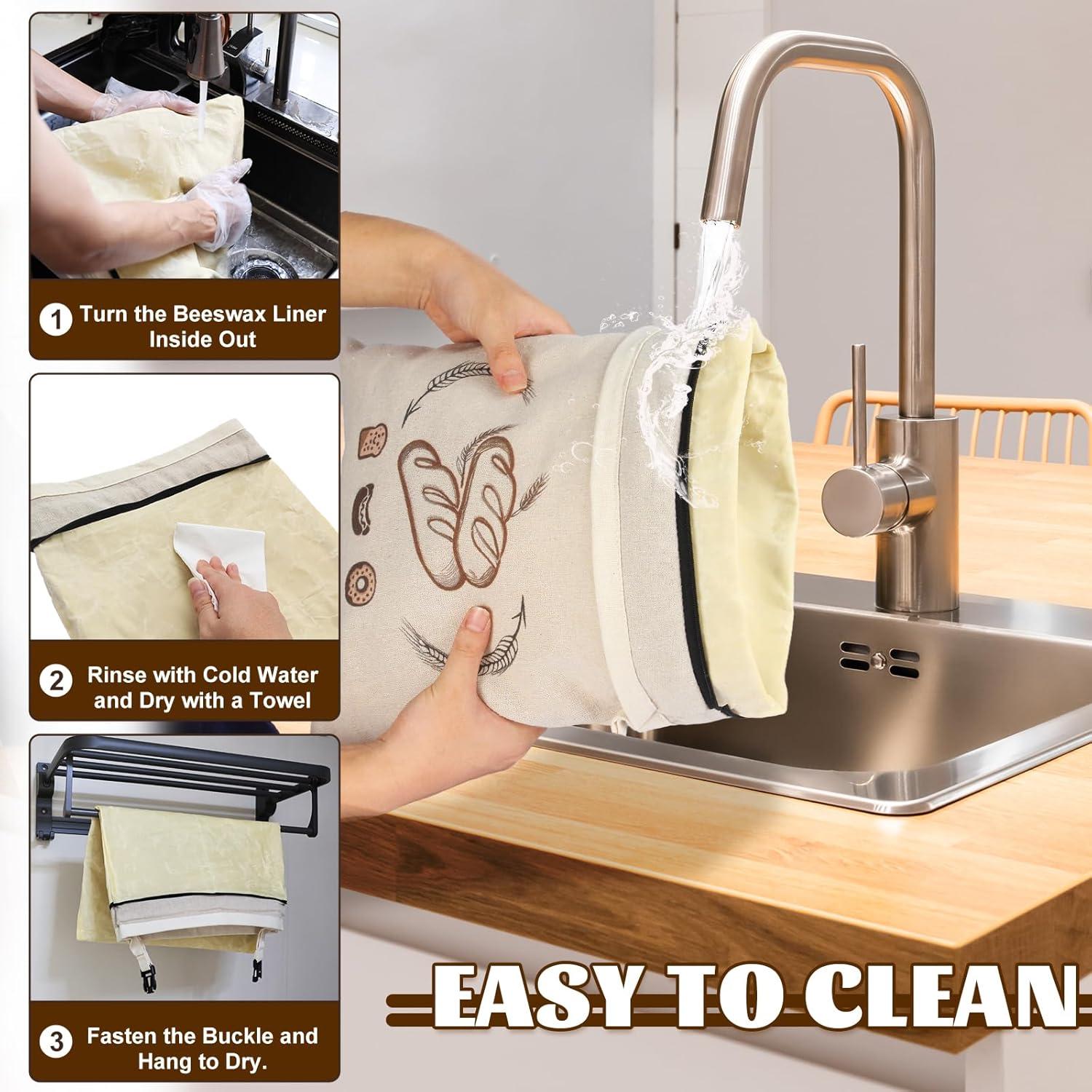 Bolsas de Pan de Cera de Abeja SZSZDQMY - 43x33 cm - 2 Unidades