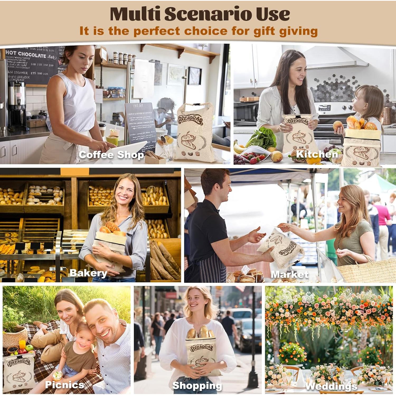 Bolsas de Pan de Cera de Abeja SZSZDQMY - 43x33 cm - 2 Unidades