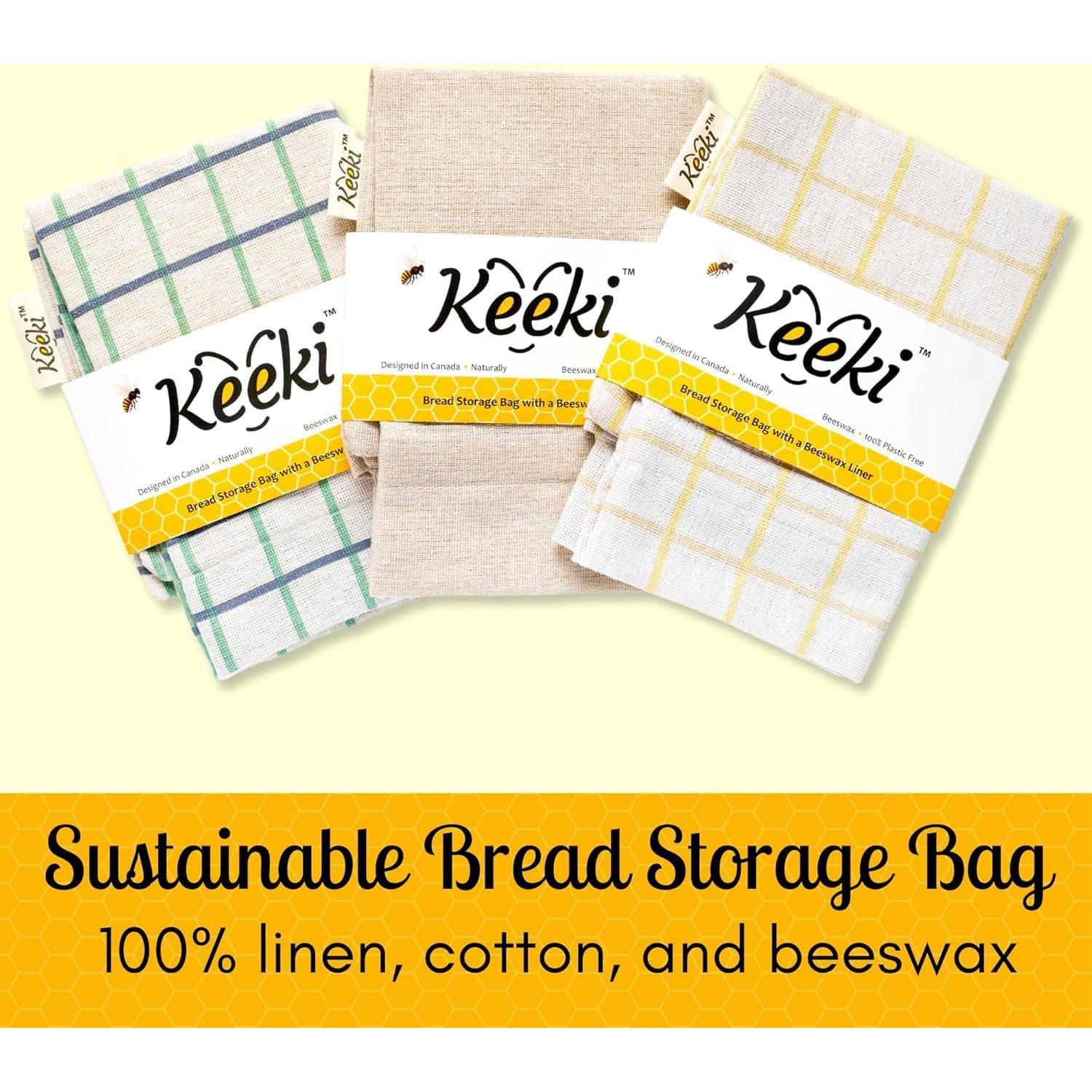 Bolsa de Pan Keeki de Cera de Abeja Rosa Regular 28x35.5cm