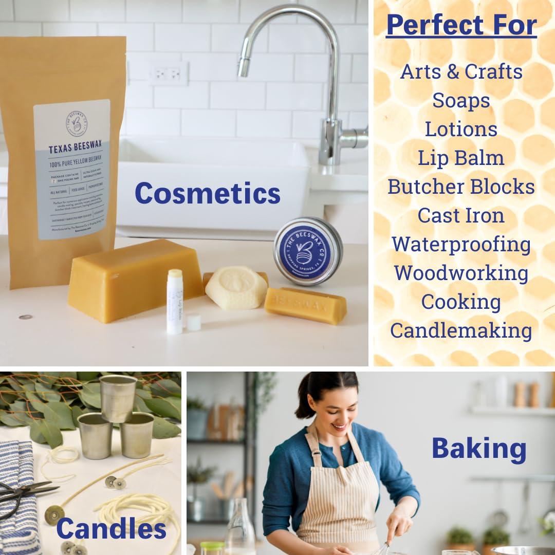 Bloque de Cera de Abeja Pura The Beeswax Co 0.45 kg Filtrado