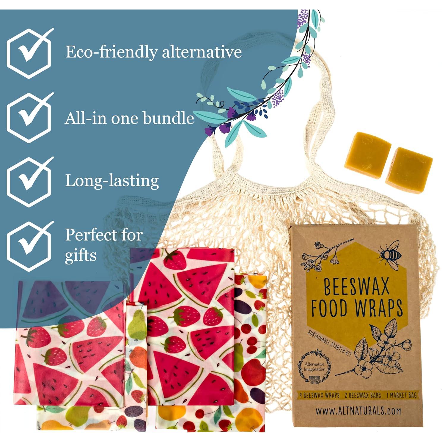 7 Envolturas de Cera de Abeja Imaginación Alternativa Ecológicas