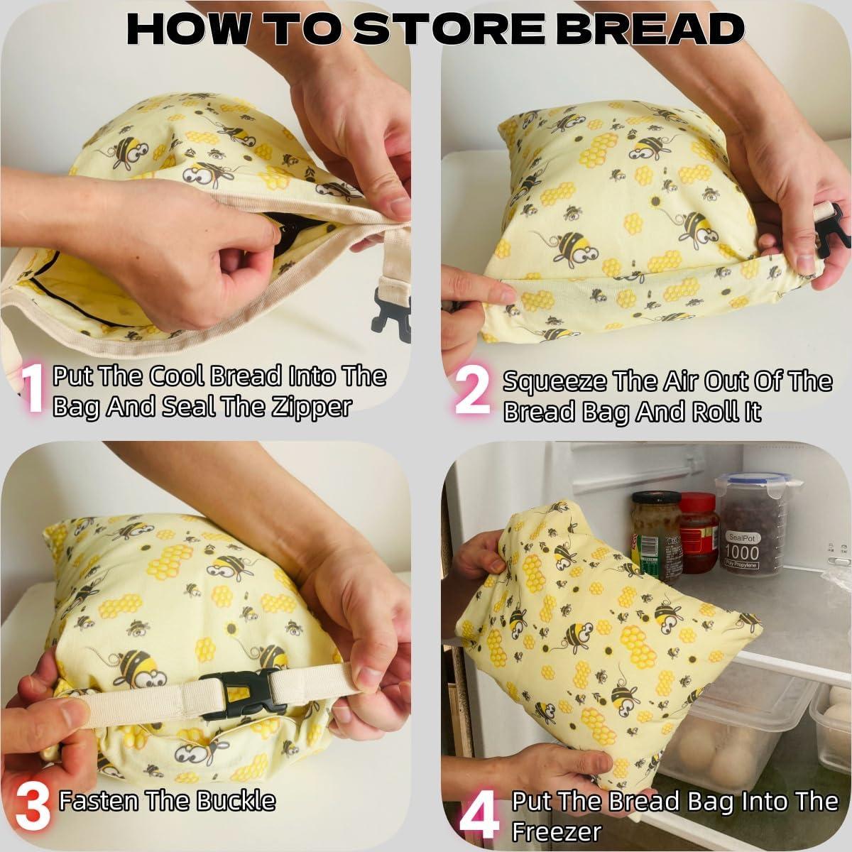 Bolsas de Pan de Cera de Abeja LQOKTW XL 33x43 cm - 2 Unidades