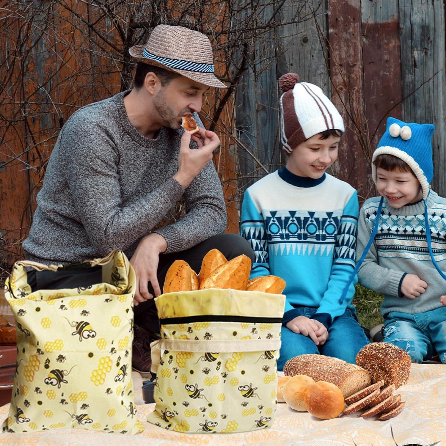 Bolsas de Pan de Cera de Abeja LQOKTW XL 33x43 cm - 2 Unidades