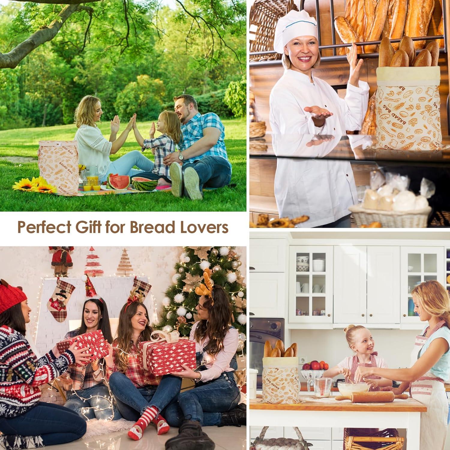 Bolsas de Pan de Cera de Abeja Reutilizables QHMCHLDZ - 43x33 cm