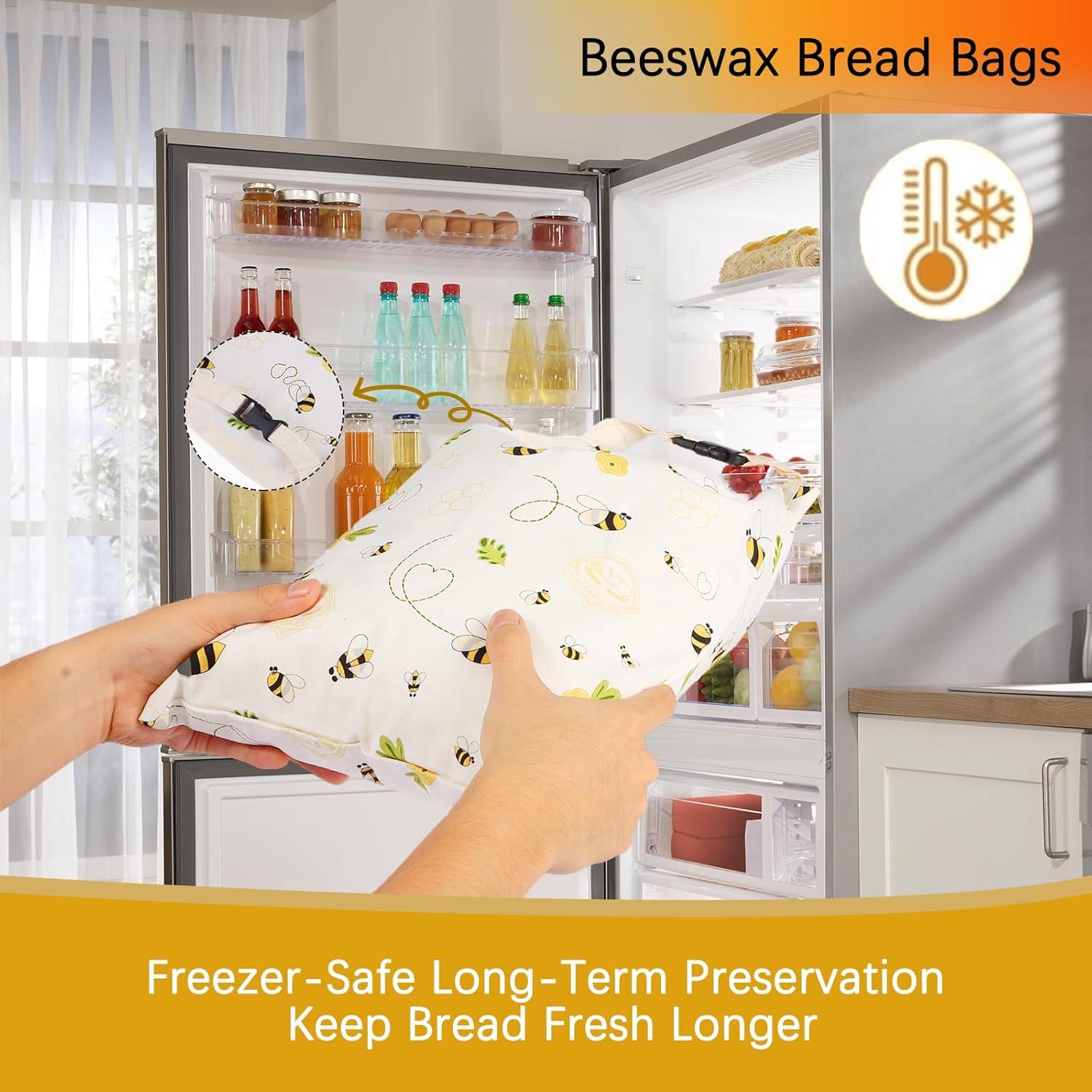 Bolsas de Pan de Cera de Abeja EmanMuse XL Reutilizables