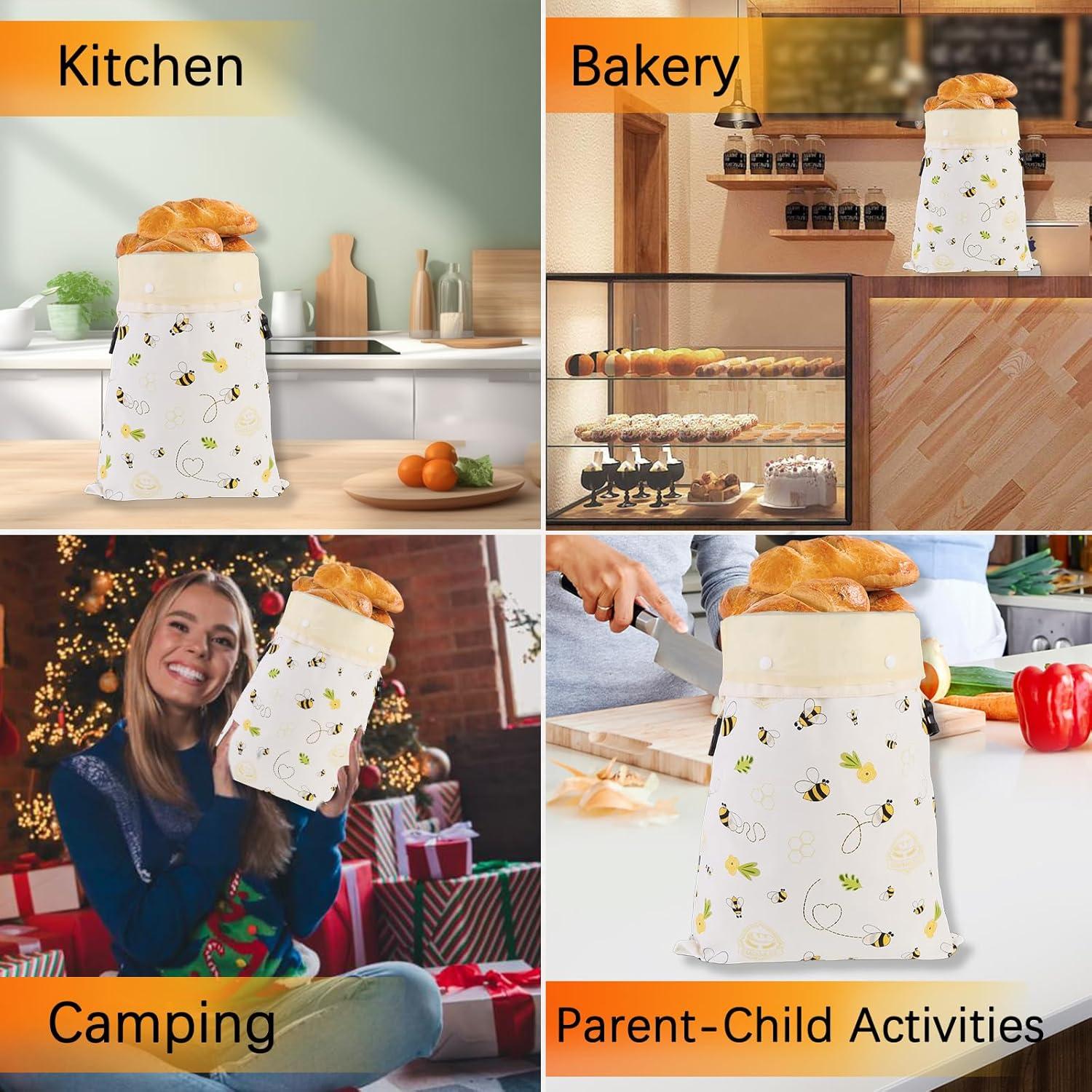 Bolsas de Pan de Cera de Abeja EmanMuse XL Reutilizables