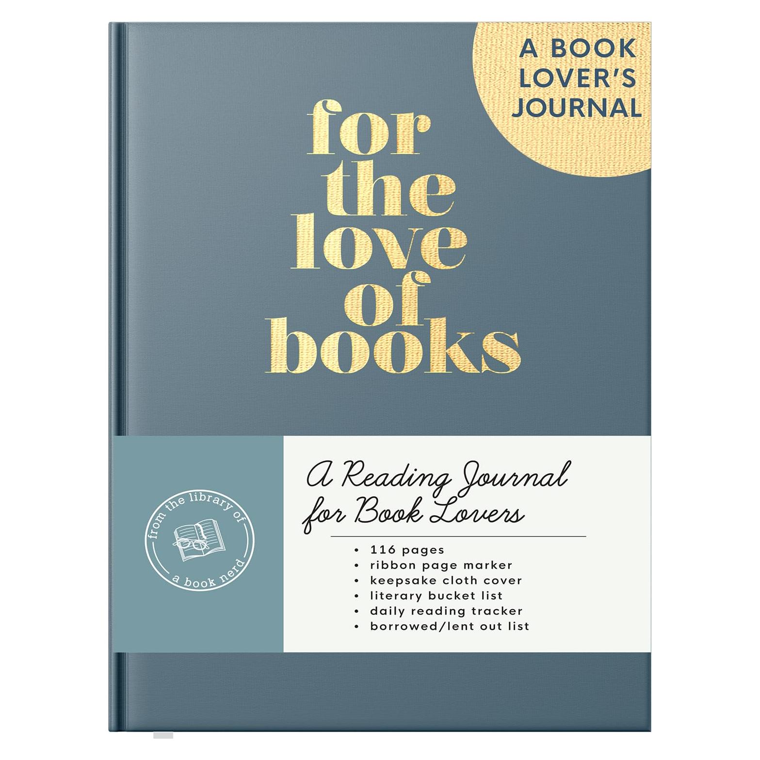 Reading Journal: For the Love of Books, A Book Journal and Planner for Book Lovers to Track, Log and Review