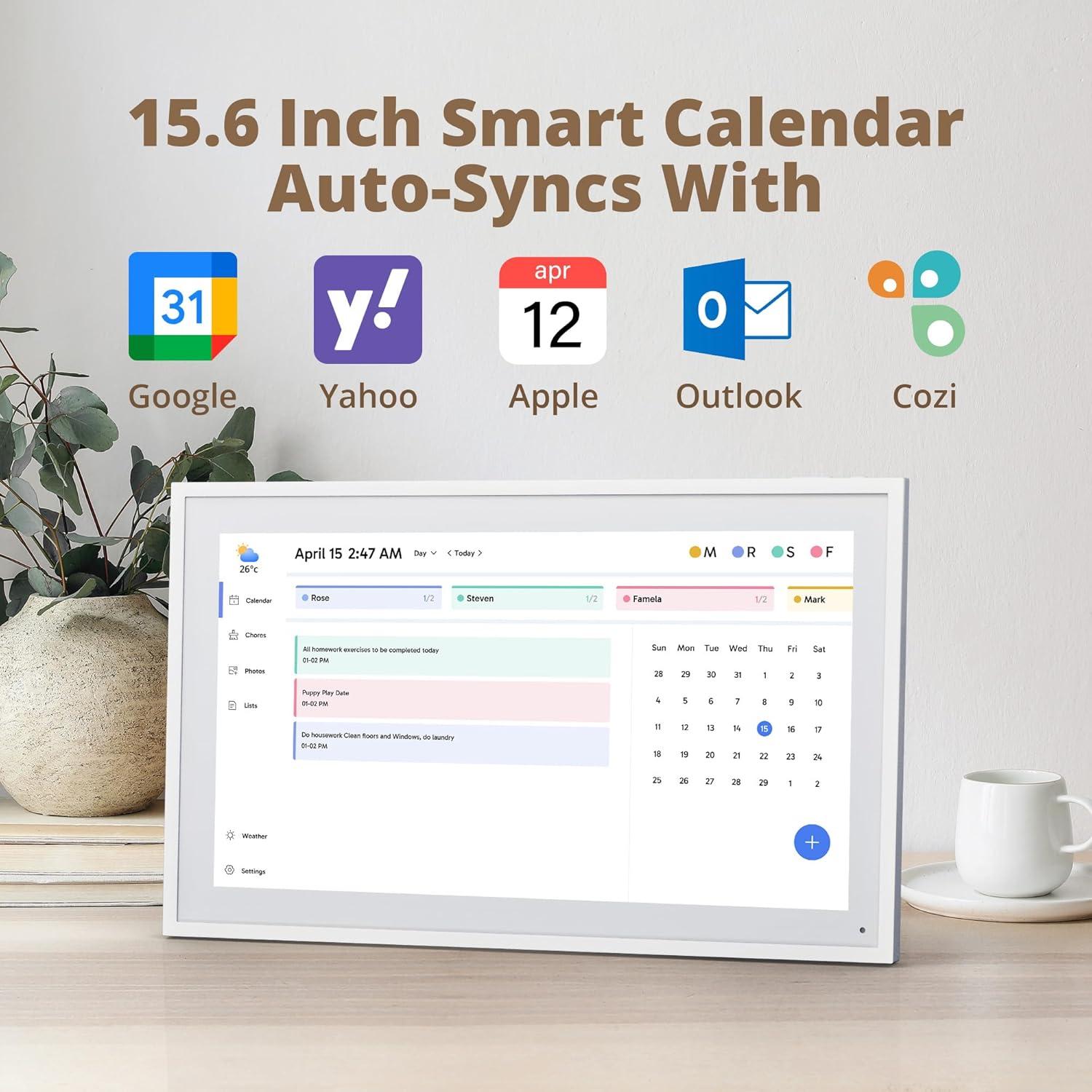 Calendario Digital 15.6" Dragon Touch - Pantalla Táctil FHD