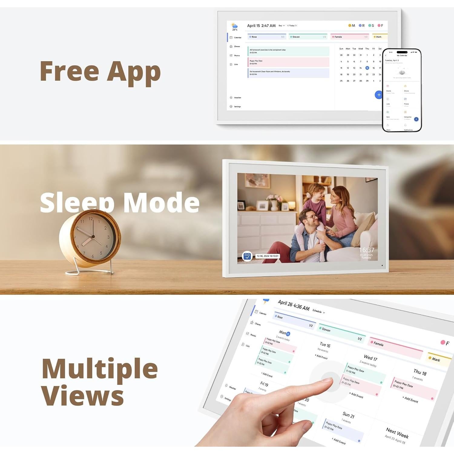 Calendario Digital 15.6" Dragon Touch - Pantalla Táctil FHD