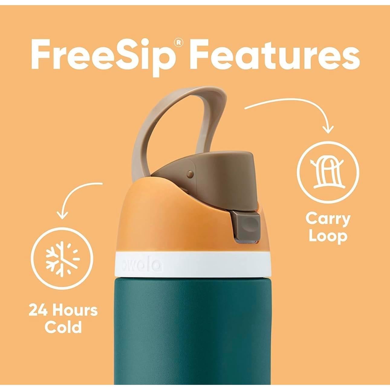 Botella de Agua Aislada Owala FreeSip 40 oz Acero Inoxidable Boneyard