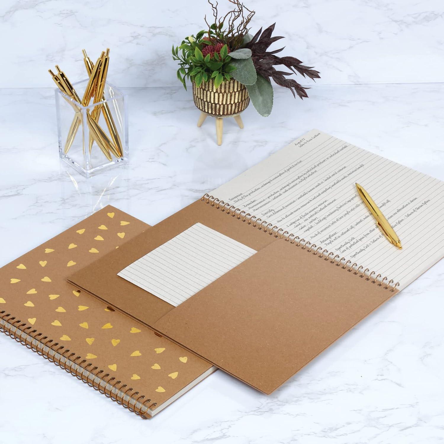 Cuadernos Espirales Oxford Kraft 100% Reciclados 80 Hojas