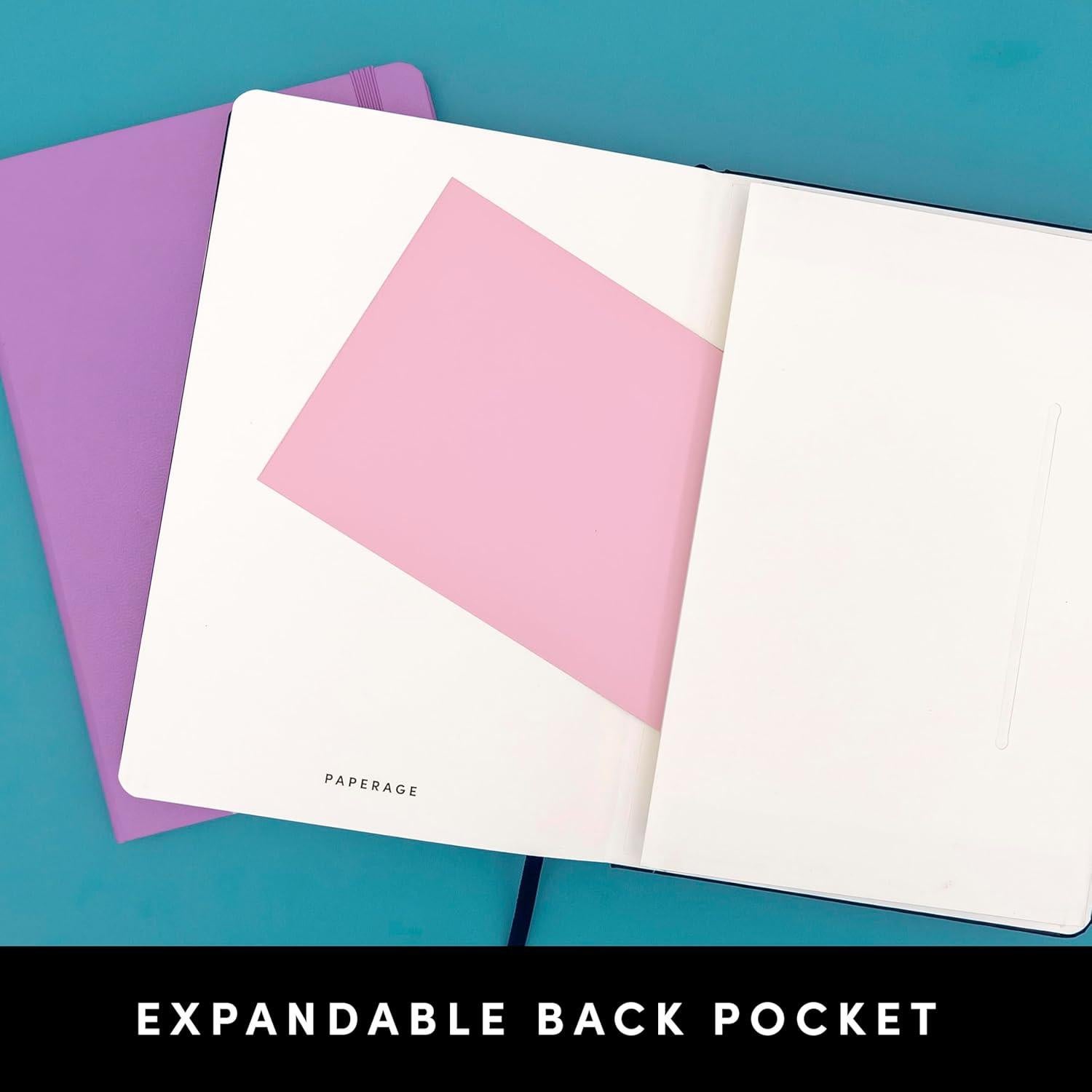 Cuaderno Reciclado PAPERAGE Tapa Dura 160 Páginas 14.2x20.3cm