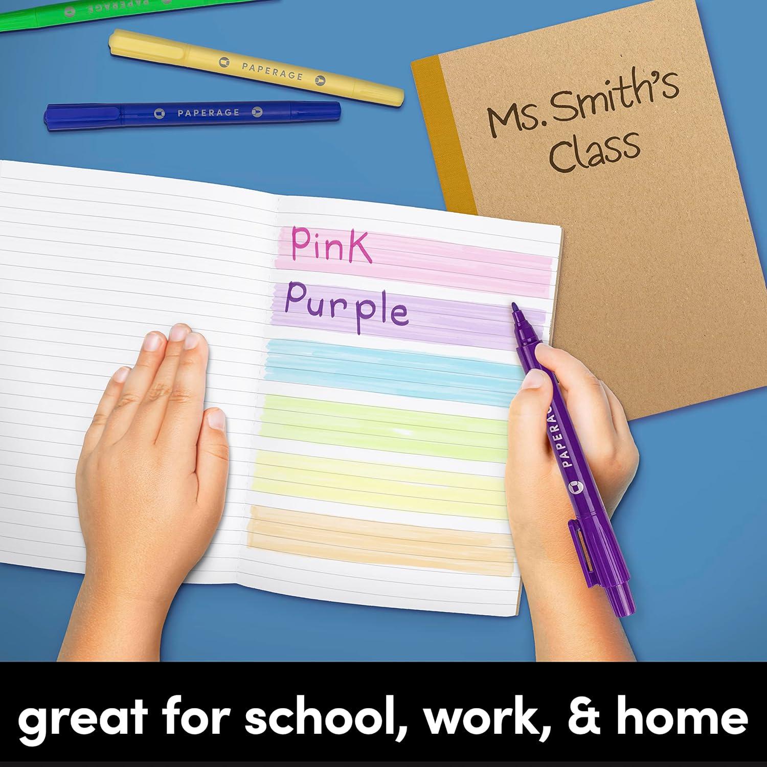 Paquete de 6 Cuadernos de Composición PAPERAGE 120 Páginas