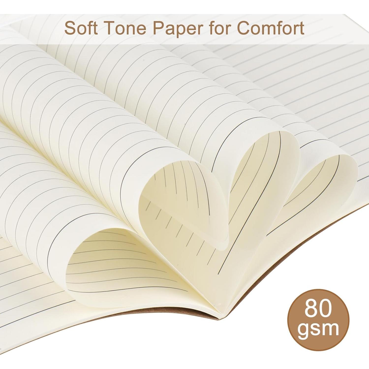 Paquete de 8 Cuadernos Kraft A5 ZCZN 60 Páginas Rayadas