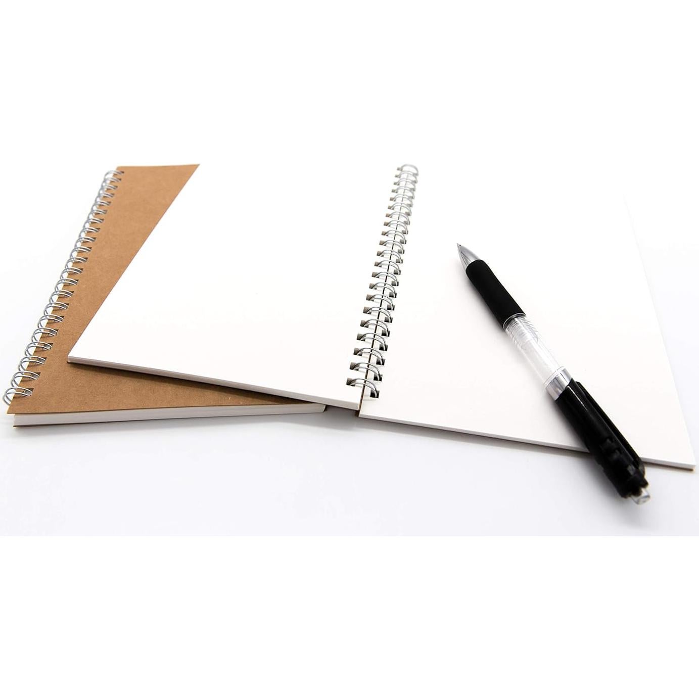 Cuaderno espiral 2-pack DSTELIN 19x13 cm sin líneas marrón