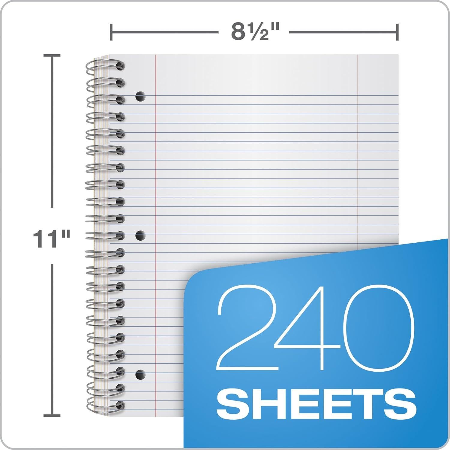 Cuaderno Reciclado 5 Materias Oxford 240 Hojas 21.6x27.9cm