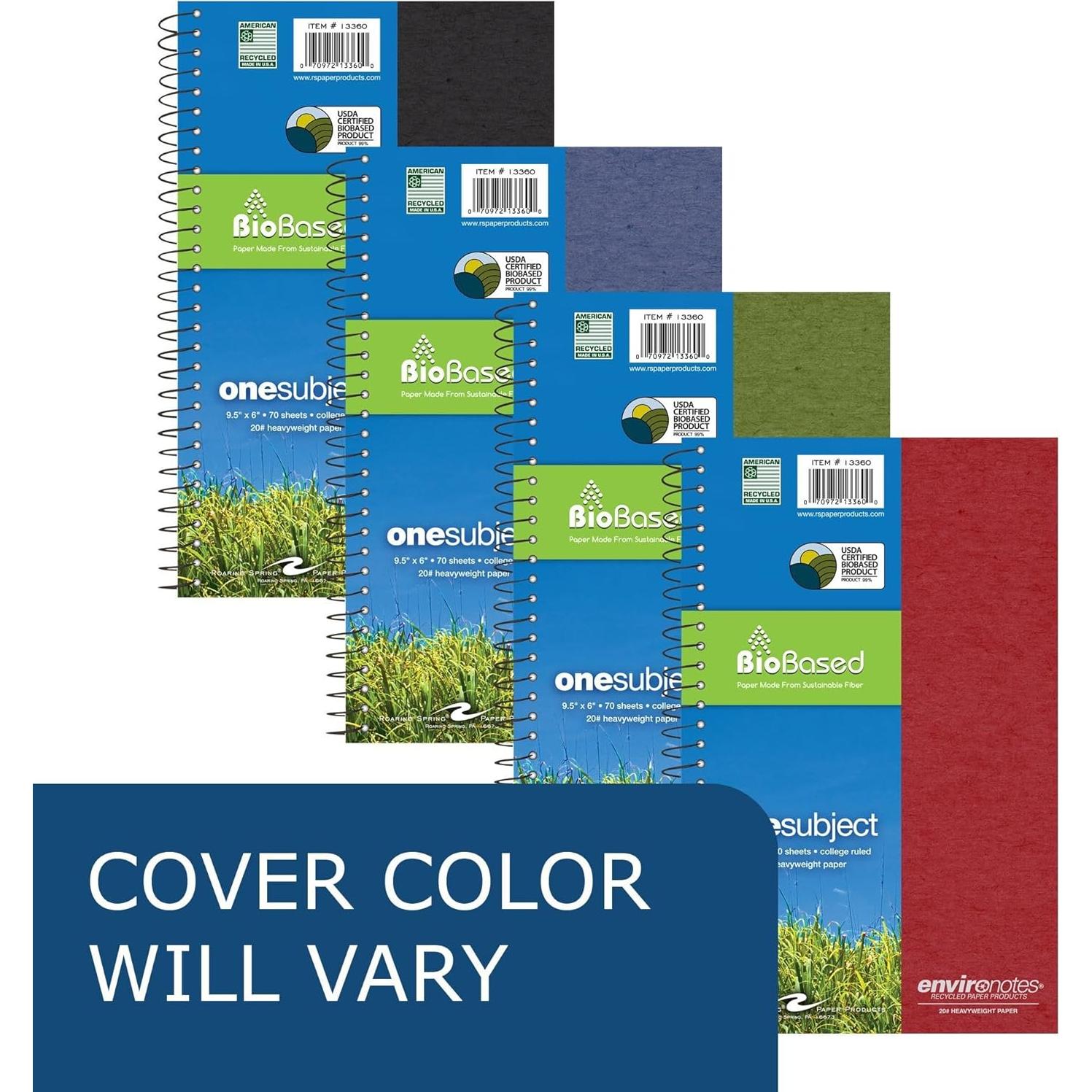 Cuaderno Reciclado Roaring Spring 70 Hojas 24.1x15.2 cm