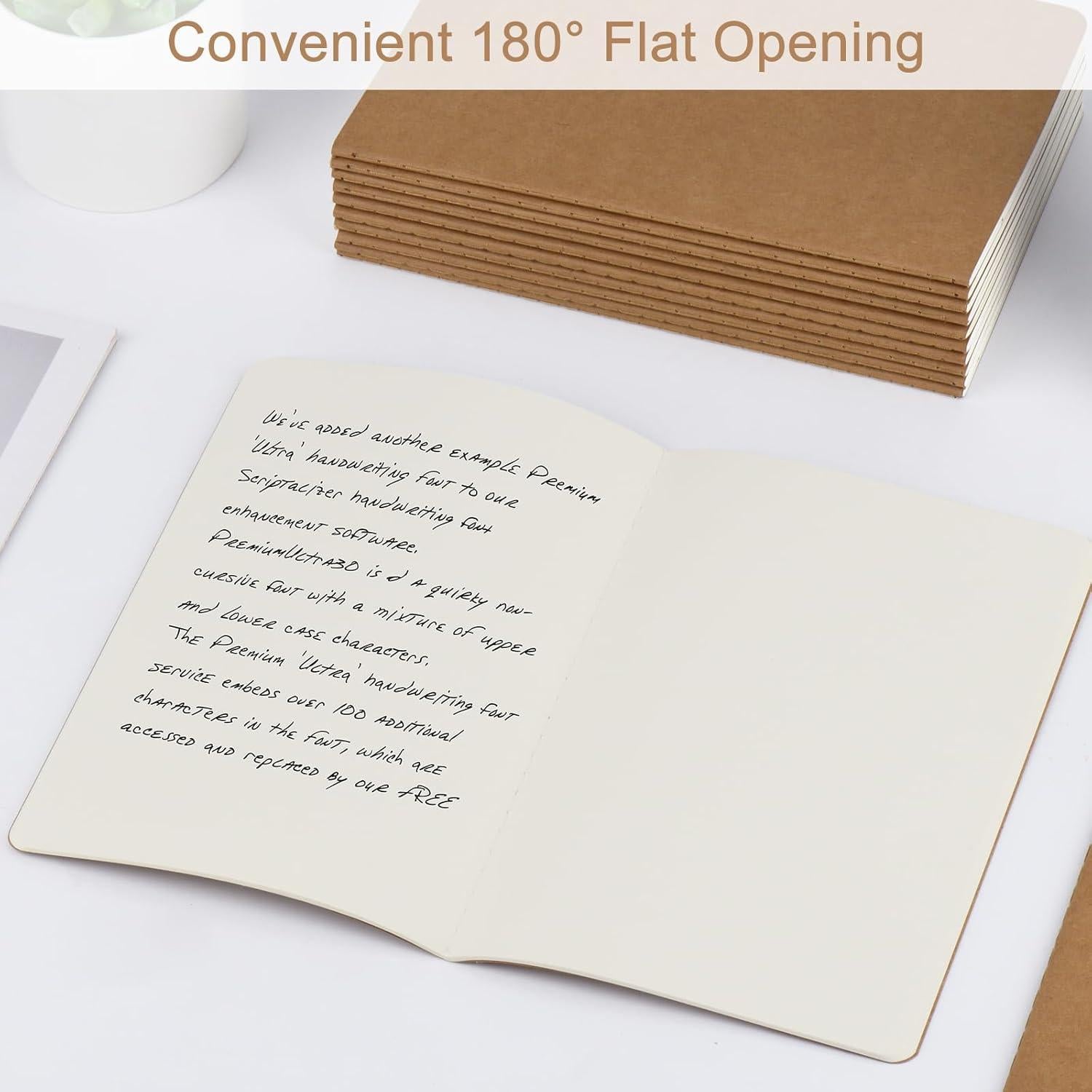 Paquete de 24 Cuadernos Kraft A5 ZCZN 60 Páginas 20.7x14 cm