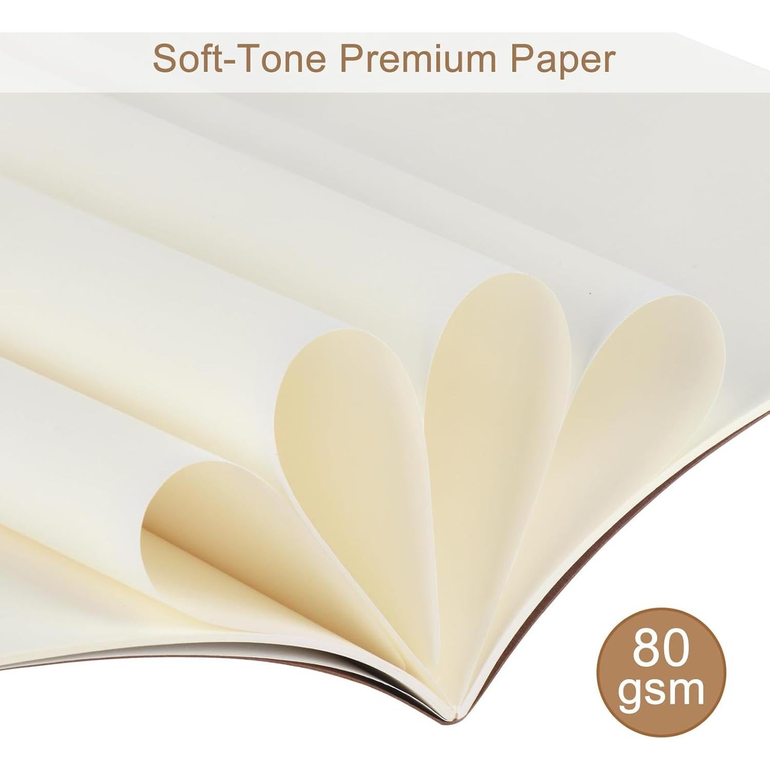 Paquete de 24 Cuadernos Kraft A5 ZCZN 60 Páginas 20.7x14 cm