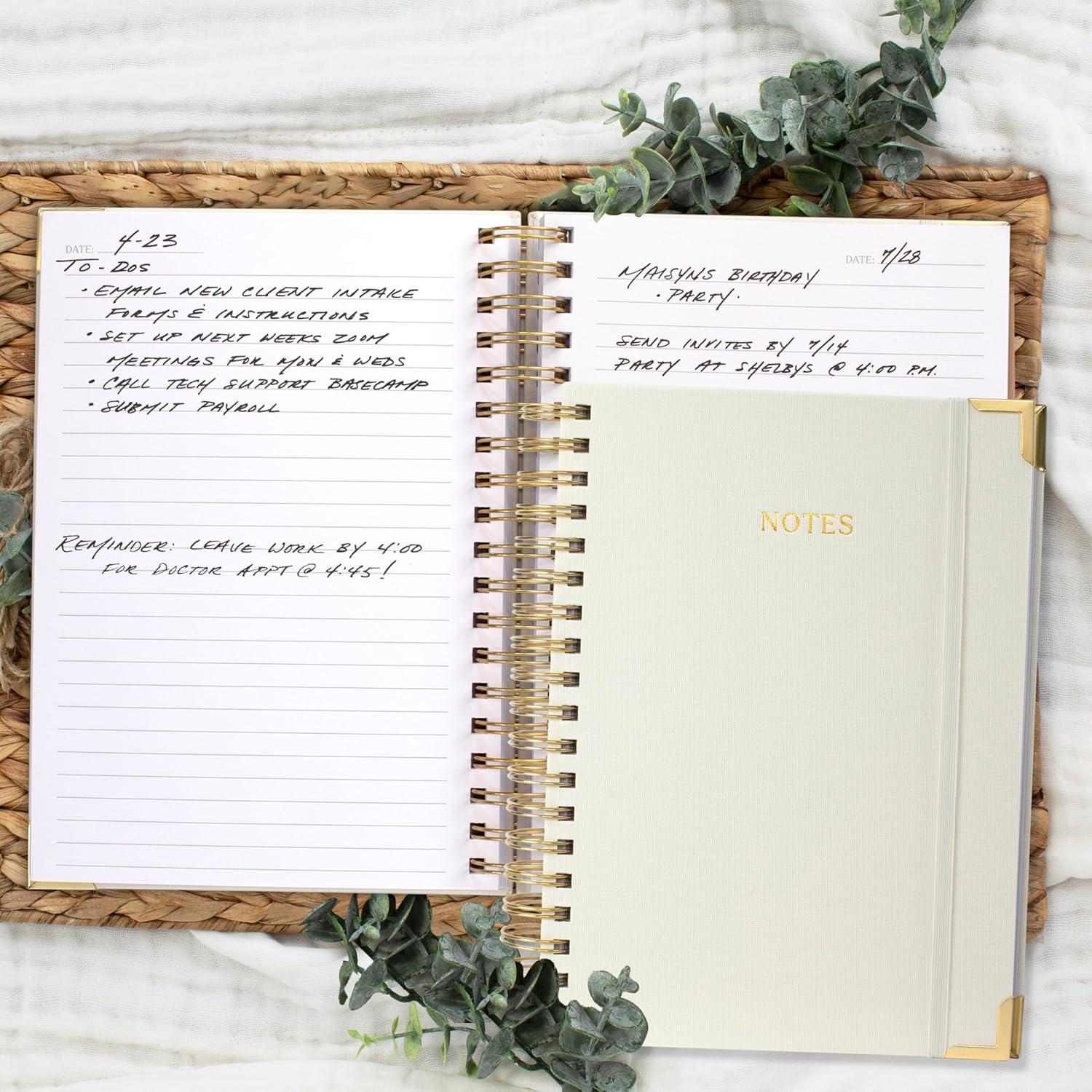 Cuaderno Espiral Grueso ZICOTO B5 Tapa Dura Beige 300 Páginas