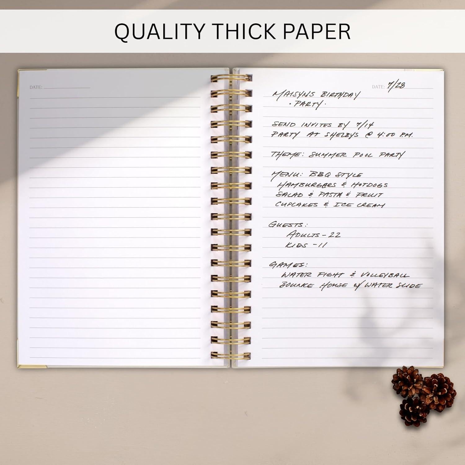 Cuaderno Espiral Grueso ZICOTO B5 Tapa Dura Beige 300 Páginas