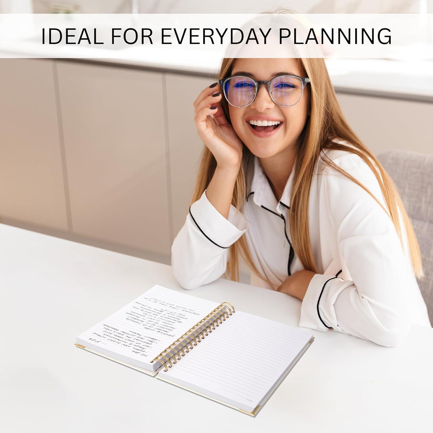 Cuaderno Espiral Grueso ZICOTO B5 Tapa Dura Beige 300 Páginas