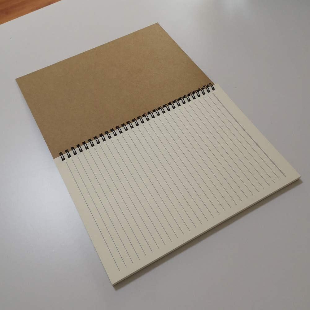 Cuaderno Espiral YUREE B5 Cubierta Dura Kraft 70 Hojas Rayado