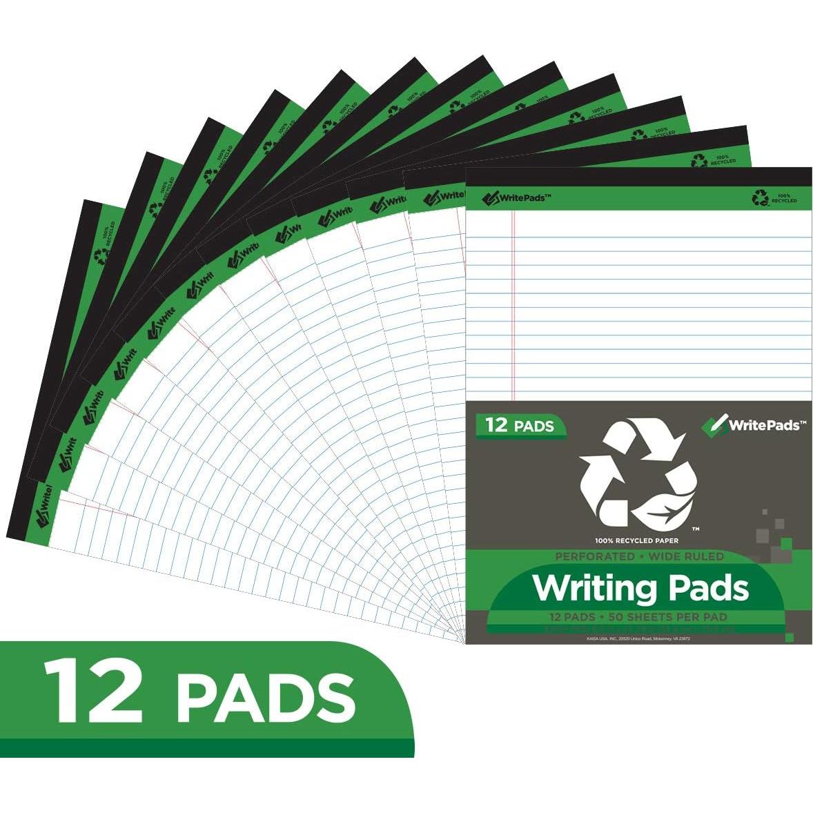 Bloc de Notas Legales KAISA 12 Pads 50 Hojas 21.6x29.8cm