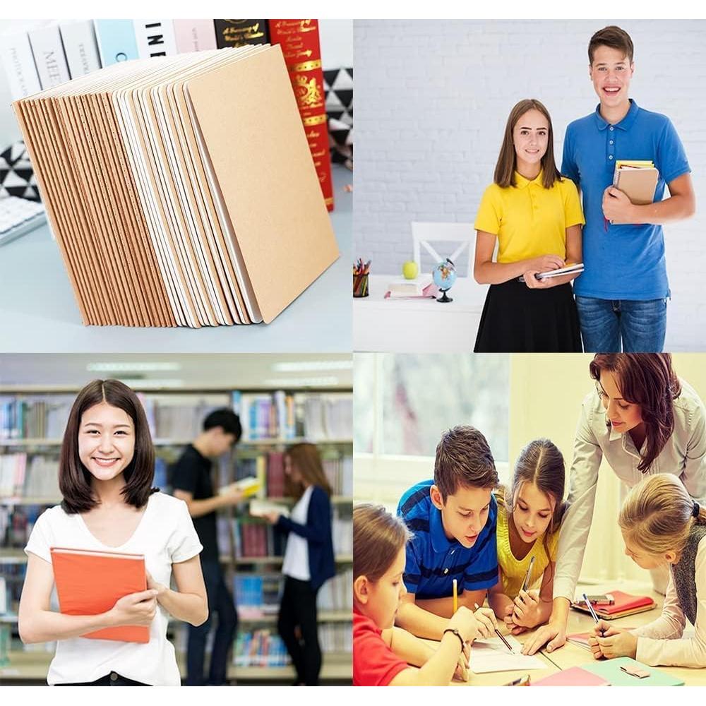 Paquete de 24 cuadernos rayados A5 Wotion 21x14.8 cm 60 páginas