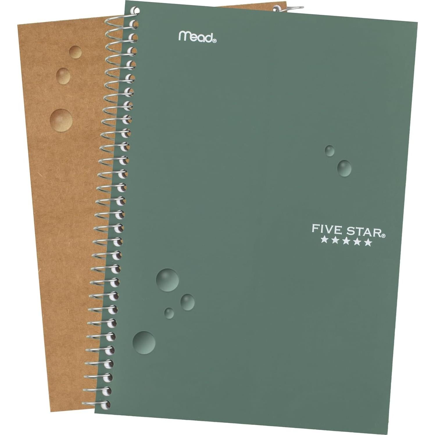 Cuaderno Espiral Five Star 2 Materias 80 Hojas Verde Cristal