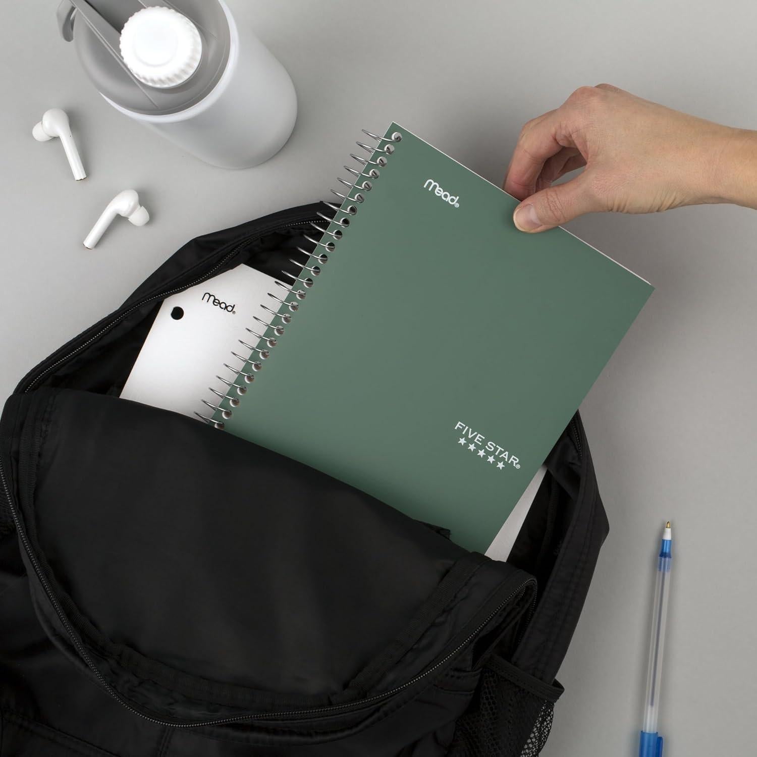 Cuaderno Espiral Five Star 2 Materias 80 Hojas Verde Cristal