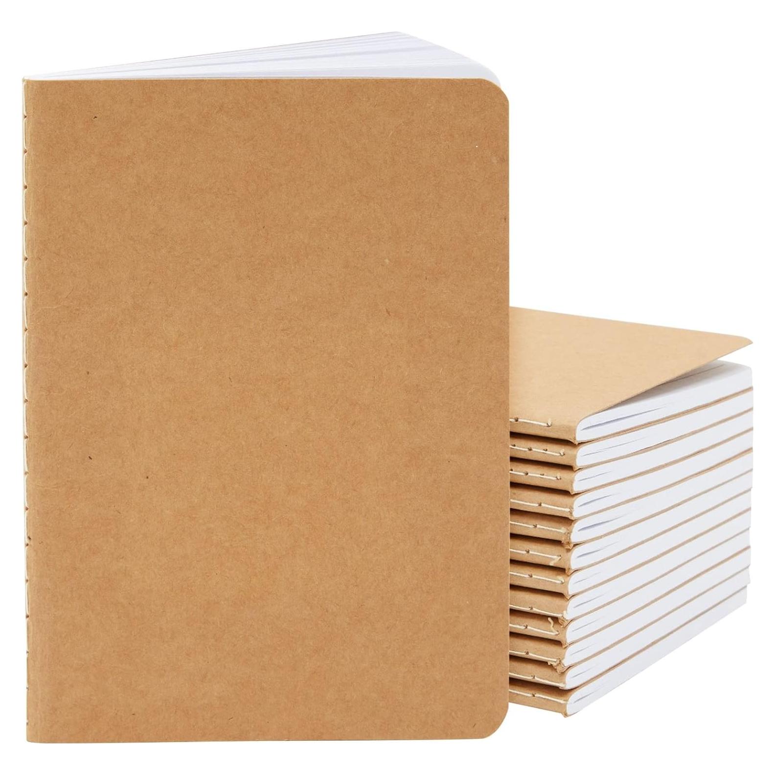 Cuadernos A6 Paper Junkie Kraft - Paquete de 12 Rayados