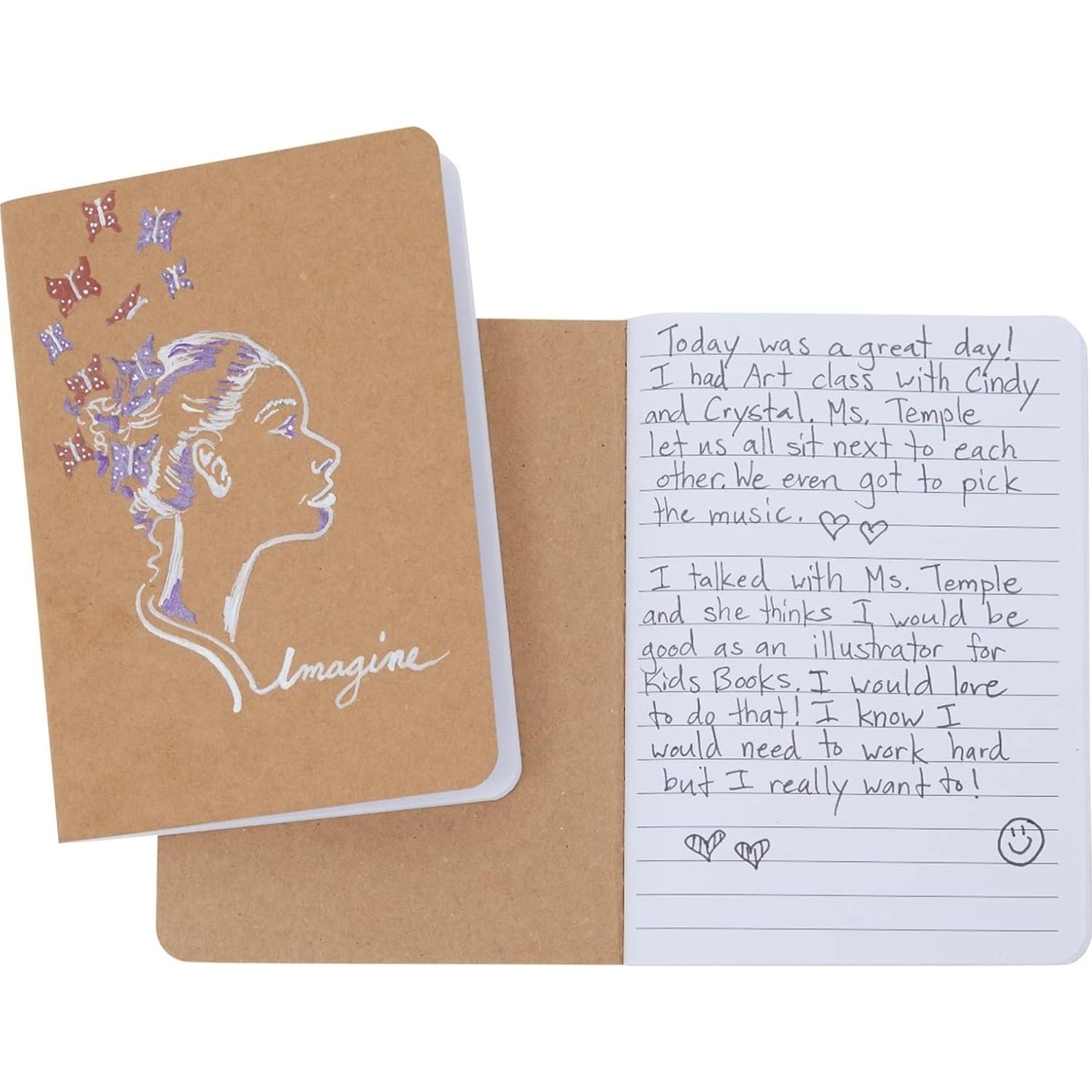 Cuadernos A6 Paper Junkie Kraft - Paquete de 12 Rayados